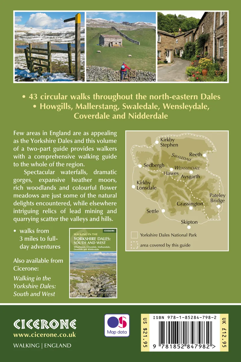 Cicerone - Walking In The Yorkshire Dales: North And East - Dennis and Jan Kelsall-1